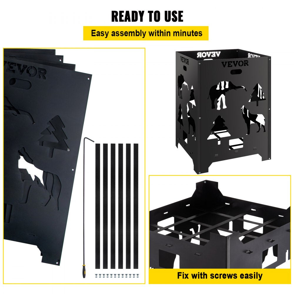 VV-FC2127S - Durable Carbon Steel Burn Cage with Smoke Control Design