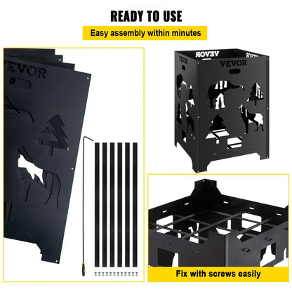 VV-FC2127S - Durable Carbon Steel Burn Cage with Smoke Control Design