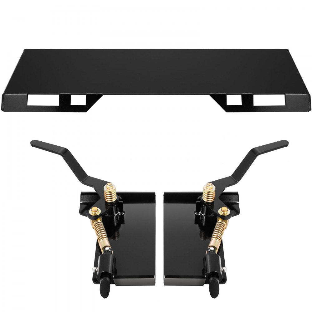 1/4" Thick Mounting Plate - Durable 45" Skid Steer Quick Attachment Plate