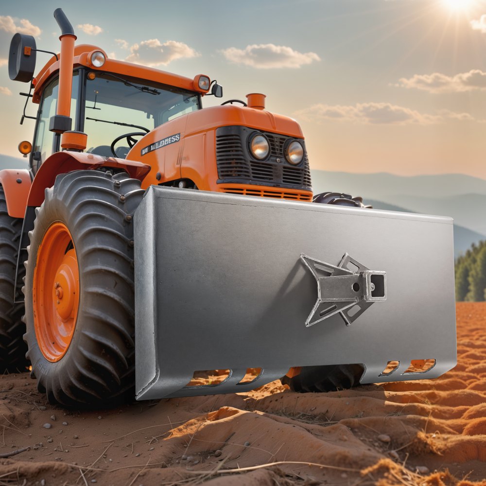 ZZ00400 - 46"x18" Durable Skid Steer Attachment Plate, 3000 lbs Capacity