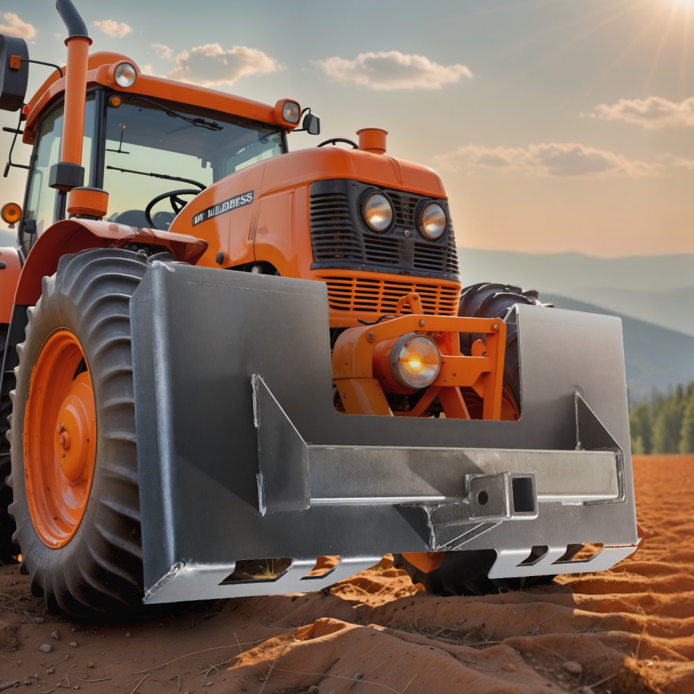 ZZ00401 - Durable 1/4" Skid Steer Attachment Plate for Quick Projects