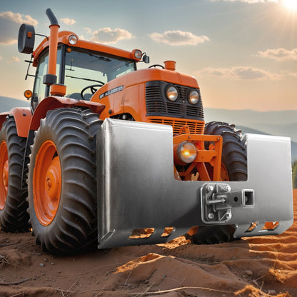 ZZ00402 - Durable 3/8" Steel Skid Steer Attachment Plate for Heavy Loads