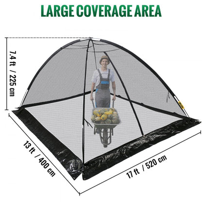 010268086497 - 13x17 FT Durable Dome Pond Cover with Zippers