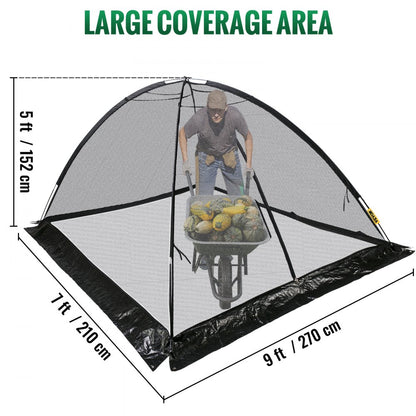 010962512815 - 7x9 FT UV-Resistant Pond Dome with Convenient Zippers