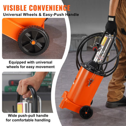FF-08B-12L - 3 Gal VEVOR Grease Pump with 13 ft Hose, 50:1 Ratio