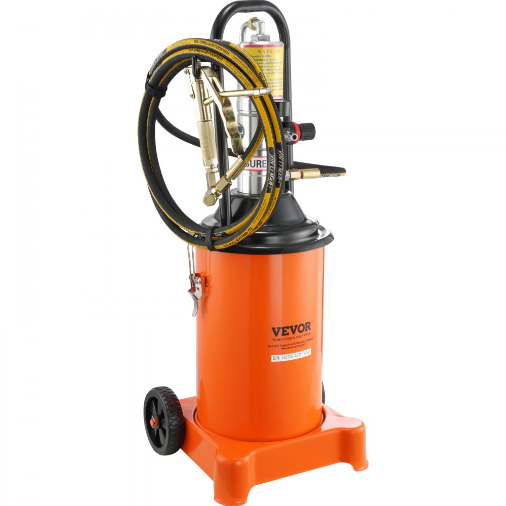 FF-08B-12L - 3 Gal VEVOR Grease Pump with 13 ft Hose, 50:1 Ratio