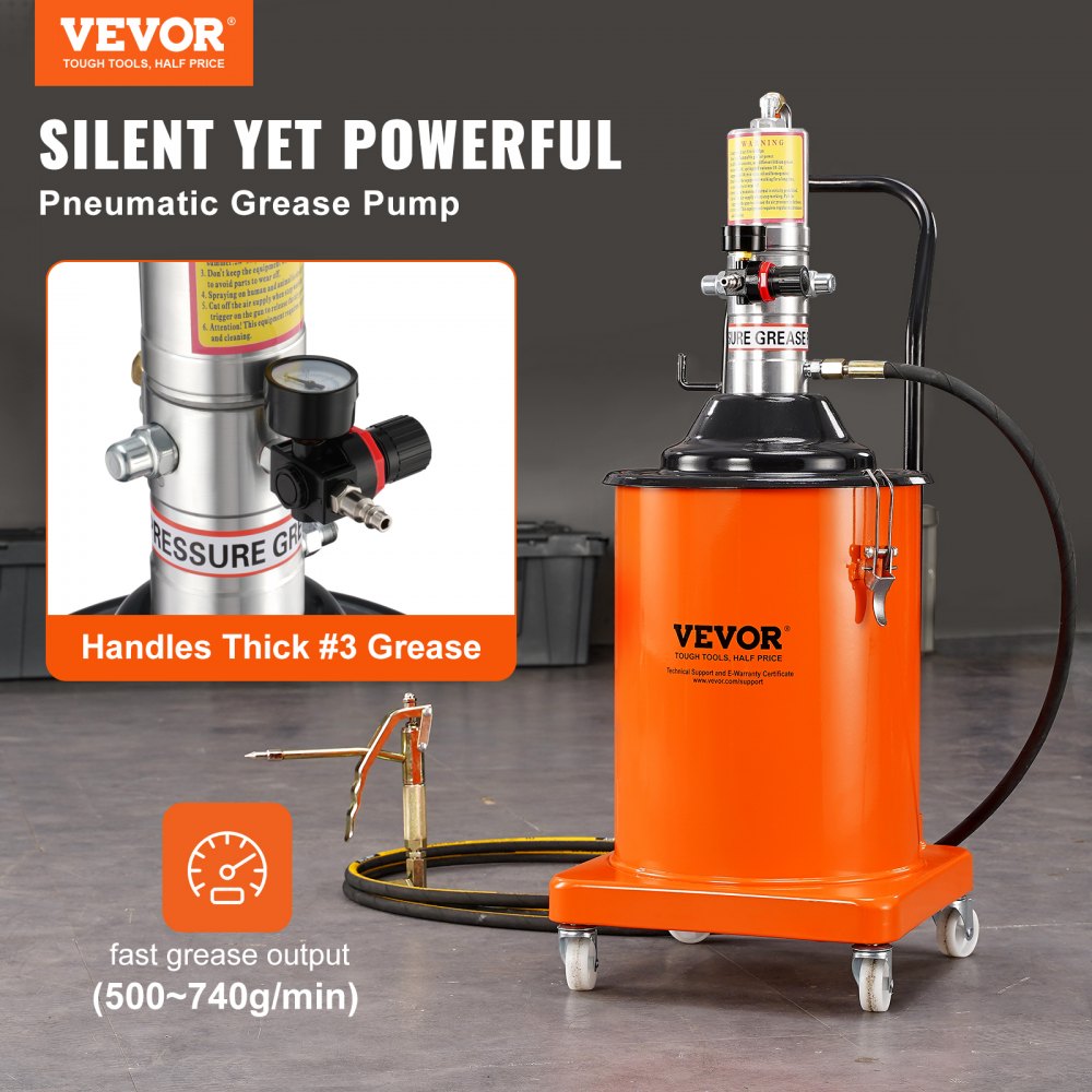 FF-08B-20L - Efficient 5 Gal VEVOR Grease Pump for Heavy-Duty Machinery