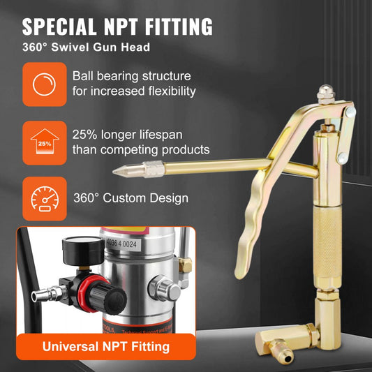 FF-23A - High-Efficiency Grease Pump with 13ft Hose for Heavy-Duty Use