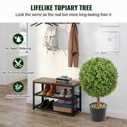 SM-J-040 - 40.6cm Artificial Boxwood Ball with Decorative Butterflies