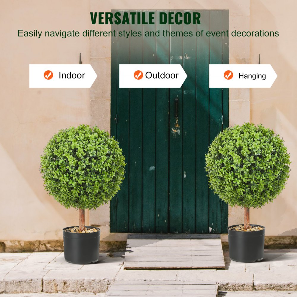 SM-J-040 - 40.6cm Artificial Boxwood Ball with Decorative Butterflies