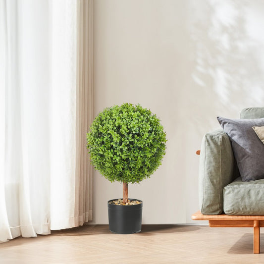 SM-J-040 - 40.6cm Artificial Boxwood Ball with Decorative Butterflies