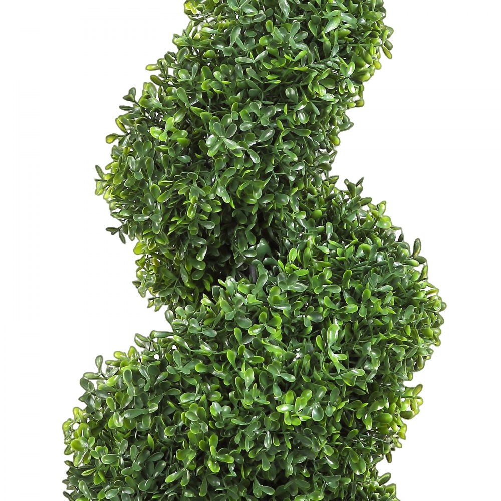 SM-M-090 - Lush 5-Layer Spiral Boxwood Topiary for Indoor/Outdoor Use