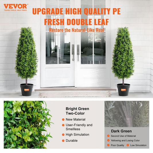 SM-TS-90 - 3' UV-Resistant Artificial Boxwood Topiary Tree for Indoor/Outdoor Use