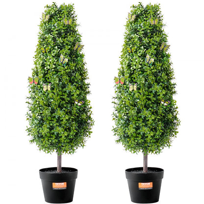 SM-TS-90 - 3' UV-Resistant Artificial Boxwood Topiary Tree for Indoor/Outdoor Use