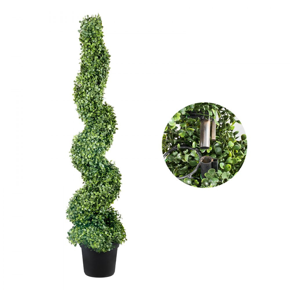SM-M-120 - Lifelike Spiral Topiary Plant with Sturdy UV-Resistant Design