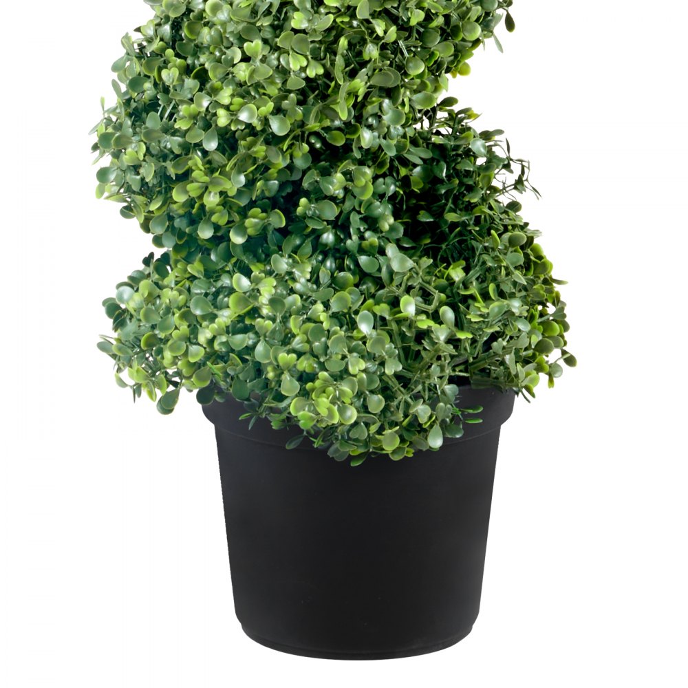 SM-M-120 - Lifelike Spiral Topiary Plant with Sturdy UV-Resistant Design