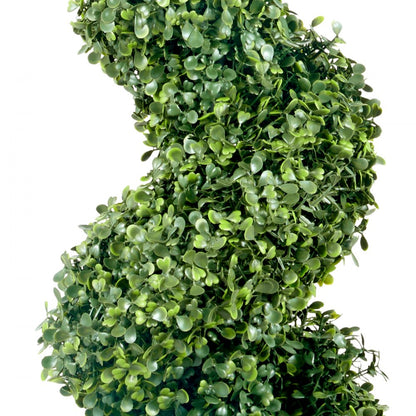 SM-M-120 - Lifelike Spiral Topiary Plant with Sturdy UV-Resistant Design