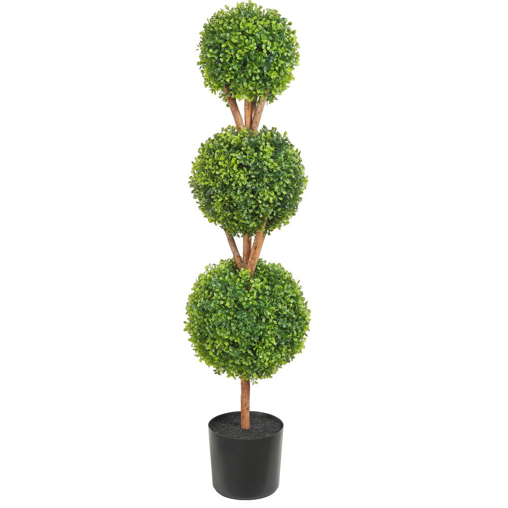 SM-M-120-01 - 48" Faux Boxwood Topiaries, No Maintenance, Lush Greenery (2 Pack)