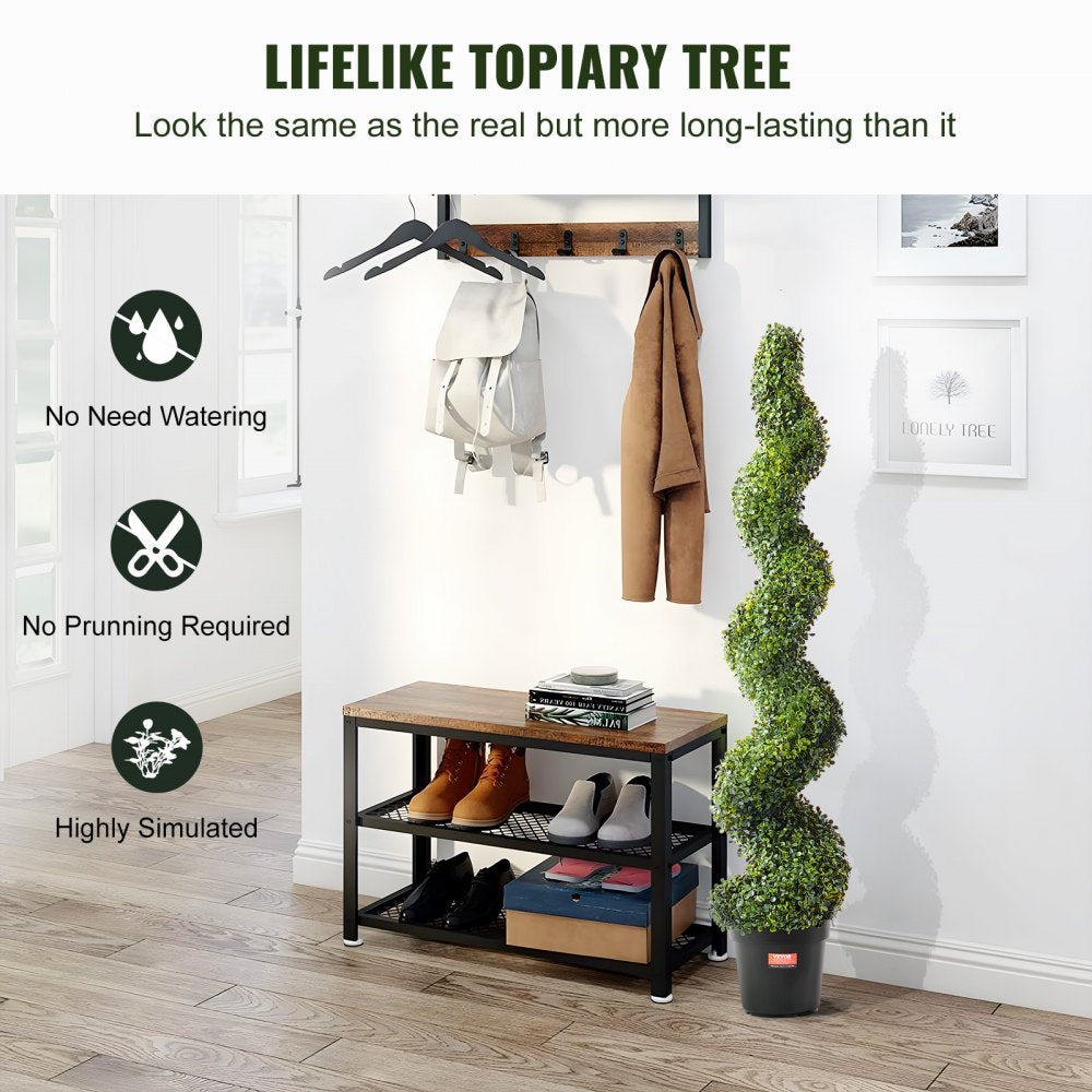 SM-LS-150 - 5' UV-Resistant Artificial Boxwood Tree for Indoor/Outdoor Use