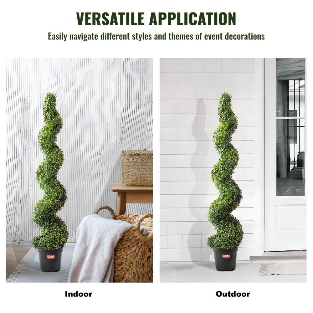 SM-LS-150 - 5' UV-Resistant Artificial Boxwood Tree for Indoor/Outdoor Use