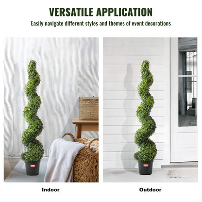 SM-LS-150 - 5' UV-Resistant Artificial Boxwood Tree for Indoor/Outdoor Use
