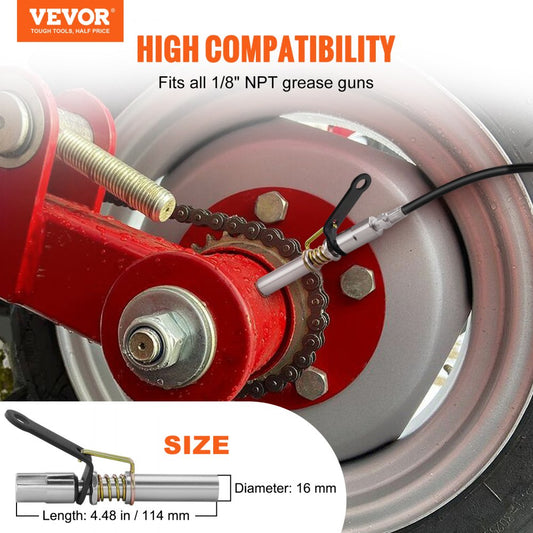 TH-46-9 - Universal Locking Grease Gun Coupler for 1/8" NPT Fittings