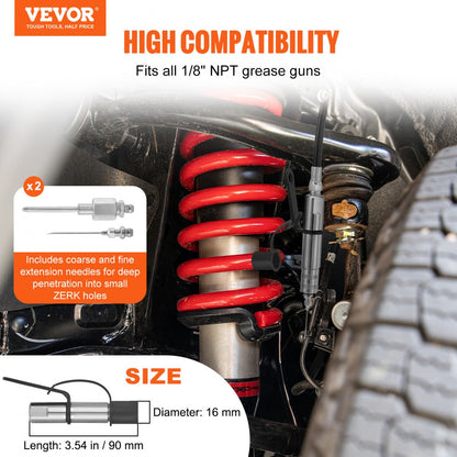 TH-46-7D - 3-Jaw Locking Grease Coupler, 10,000 PSI Durable Design