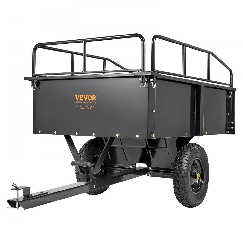 BTC002C - 750 lb Capacity Steel Dump Cart for Easy Yard Hauling
