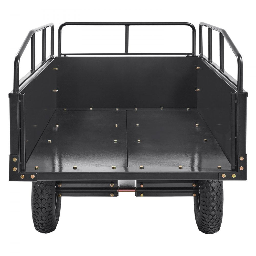 BTC002C - 750 lb Capacity Steel Dump Cart for Easy Yard Hauling