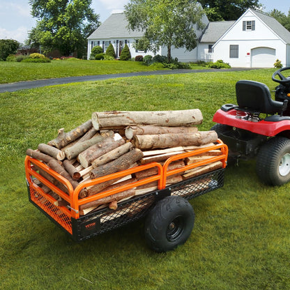 TC4268 - 1500lb VEVOR Heavy Duty Garden Trailer for ATV and Mower