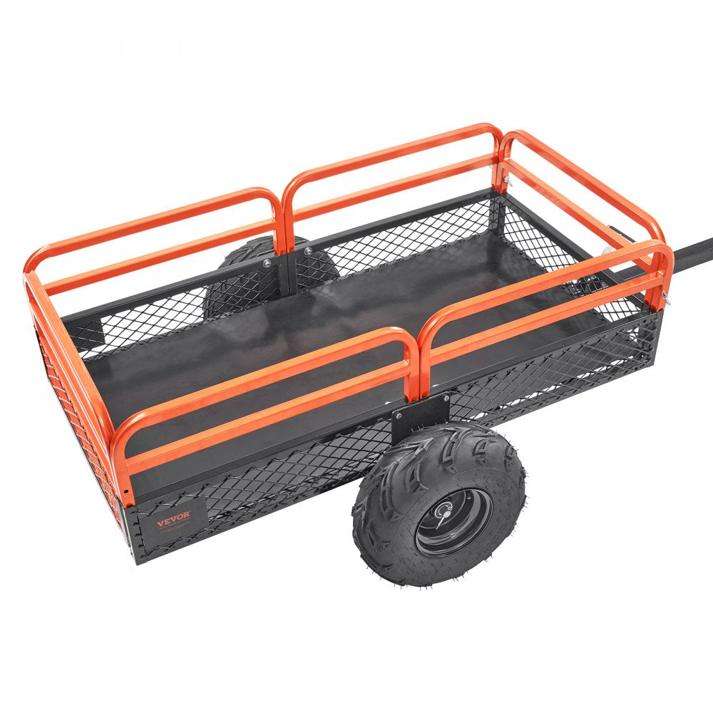 TC4268 - 1500lb VEVOR Heavy Duty Garden Trailer for ATV and Mower