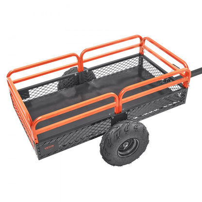 TC4268 - 1500lb VEVOR Heavy Duty Garden Trailer for ATV and Mower