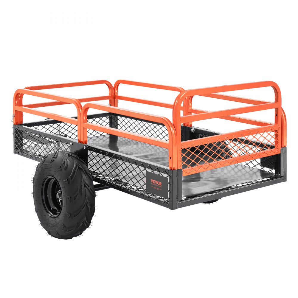TC4268 - 1500lb VEVOR Heavy Duty Garden Trailer for ATV and Mower