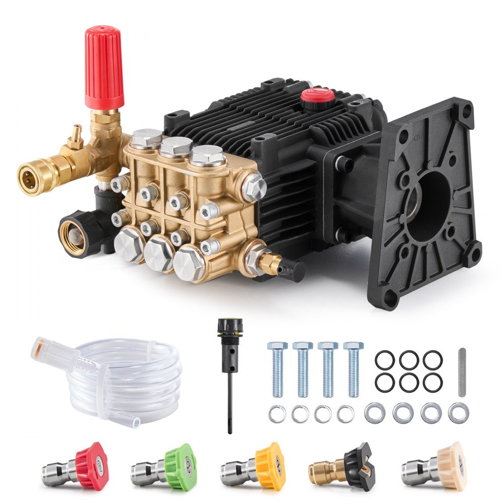 QXB-7 - Triplex Plunger Pressure Washer Pump 4300 PSI, Enhanced Stability
