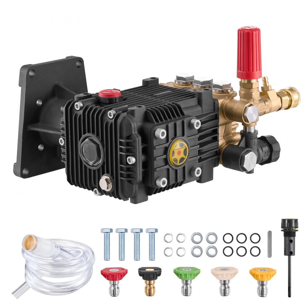 QXB-7 - Triplex Plunger Pressure Washer Pump 4300 PSI, Enhanced Stability