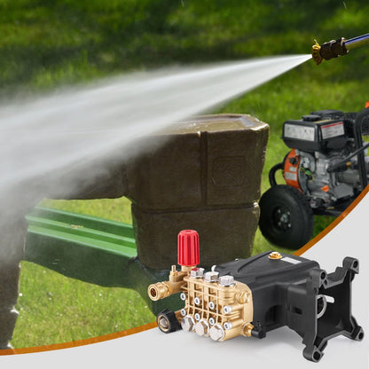 QXB-9 - 1" Shaft Triplex Pressure Washer Pump, 4000 PSI, Versatile Cleaning