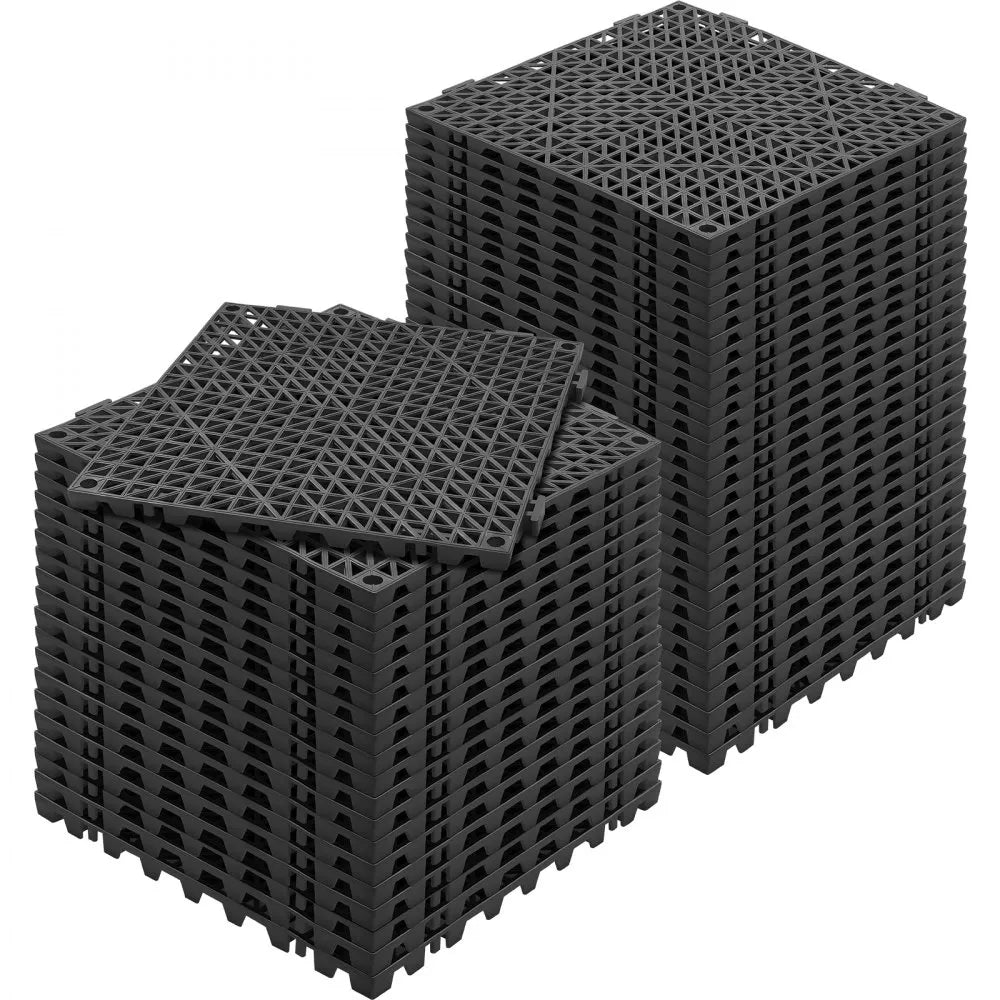 30*30*1.5cm-B - Non-Slip PVC Interlocking Drainage Tiles, 50PCS Set