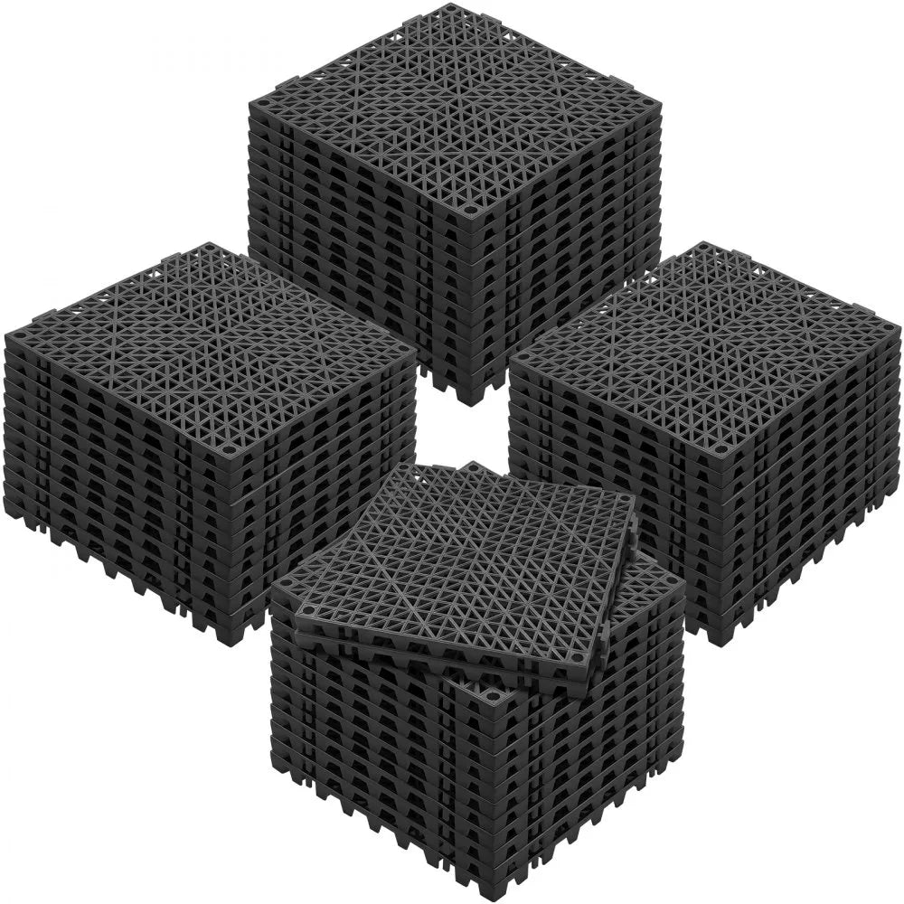30*30*1.5cm-B - Non-Slip PVC Interlocking Drainage Tiles, 50PCS Set