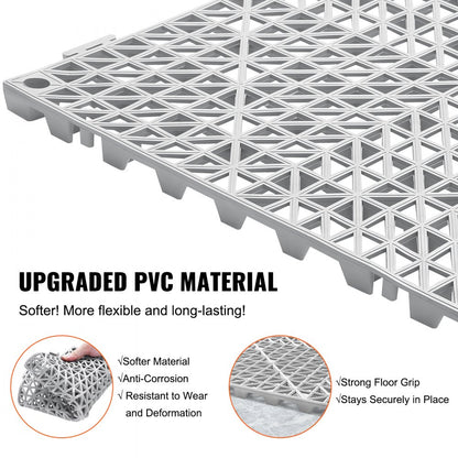 30*30*1.5cm-G - Durable Gray Interlocking Tiles for Easy DIY Flooring