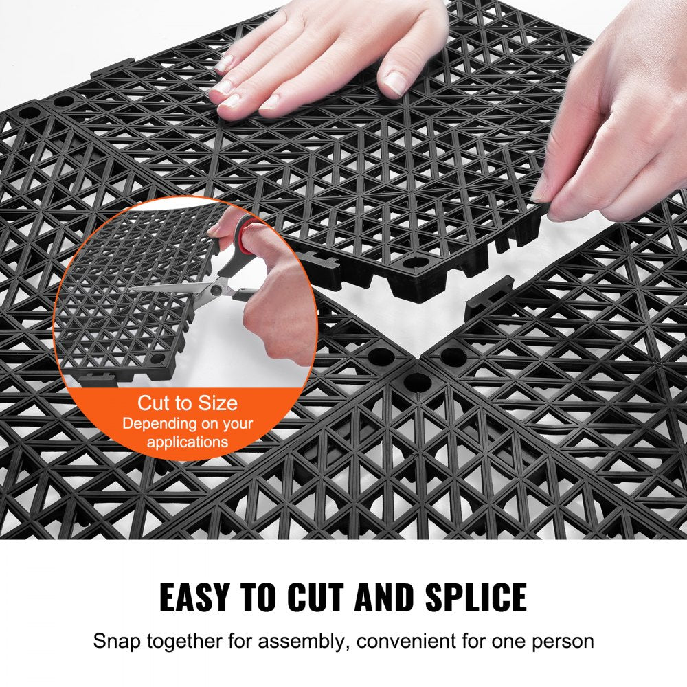 30*30*1.5cm-B - Non-Slip Durable PVC Interlocking Tiles for Easy Installation