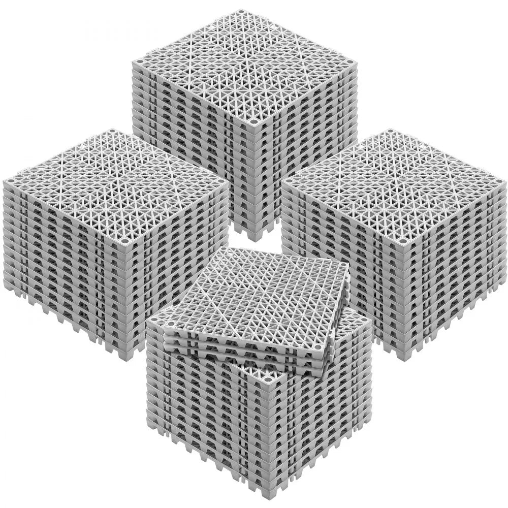 30*30*1.5cm-G - Durable Grey Interlocking Floor Tiles for Wet Areas