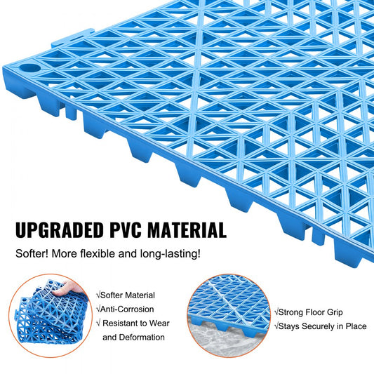 30*30*1.5cm-U - 55PCS Blue PVC Interlocking Tiles for Safe, Custom Flooring