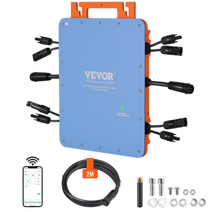 GT-1200 - 1200W Weather-Resistant Solar Inverter with App Monitoring