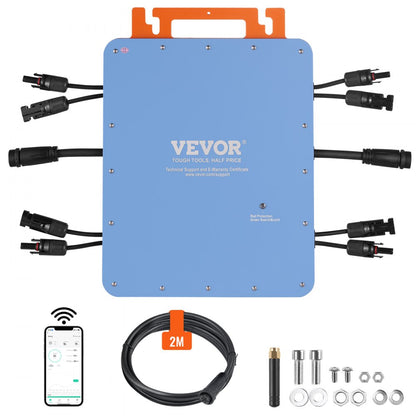 GT-1200 - 1200W Weather-Resistant Solar Inverter with App Monitoring