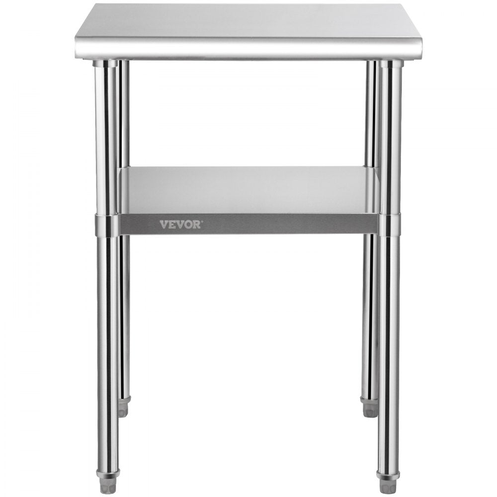 VV-SSWR-JL-24*24 - Heavy-Duty 600lbs Stainless Steel Prep Table with Casters