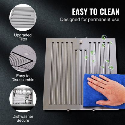 TF2775B-CC-I1 - Stainless Steel Ductless Range Hood with Quiet Dual Motors