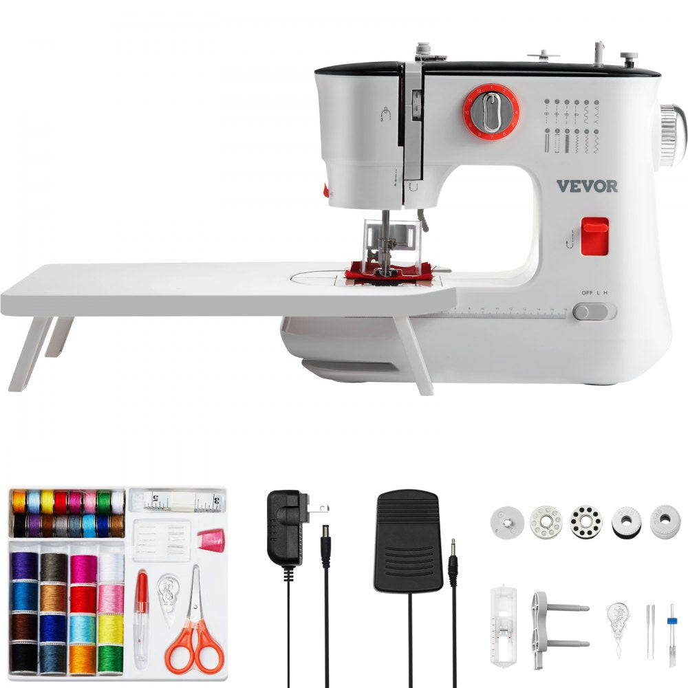 FHSM-519 - Lightweight Portable Sewing Machine with 12 Built-in Stitches