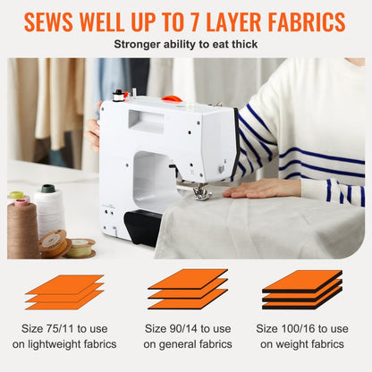 UFR-738 - Lightweight Sewing Machine with 38 Stitches for Easy Home Projects