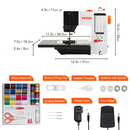 UFR-738 - Lightweight Sewing Machine with 38 Stitches for Easy Home Projects