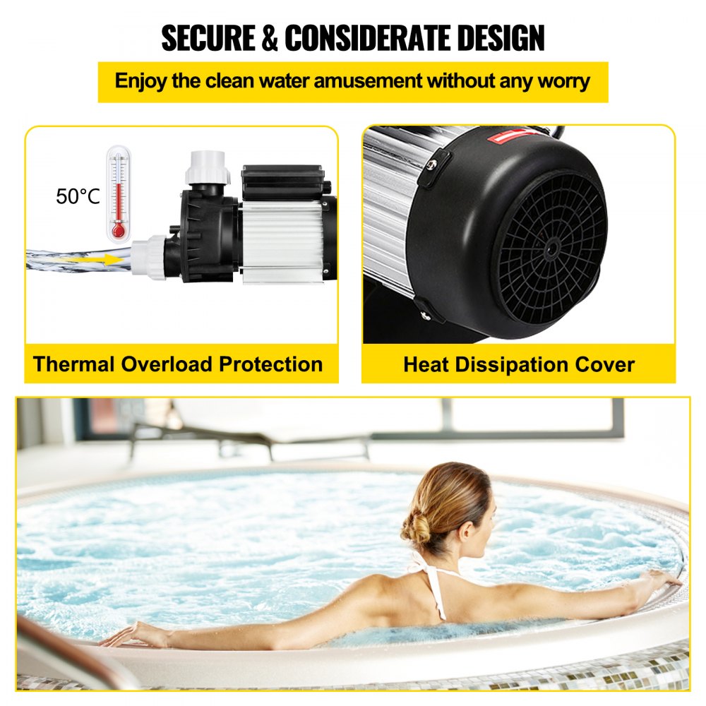 YYCB-2737 - Efficient 1HP Copper Motor Pool Pump for Spas & Pools